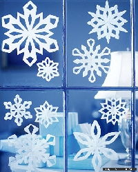 Multicoloured Paper Snowflakes