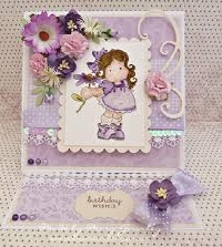 Shades of Purple Birthday Card