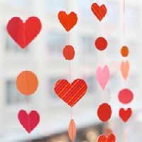 Heart Garland for Valentine's Day!