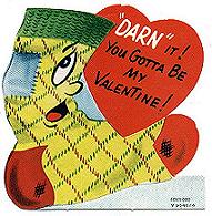 Vintage Style Valentine Postcard