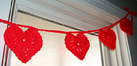 St. Valentine's Hearts on a String