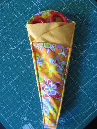 Folded Fabric Scissor Holder
