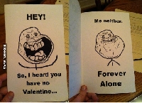 Forever Alone Valentine Card Swap