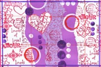 Rubber Stamping: Valentine postcard 