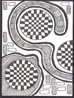 Stamped Zentangle ATC
