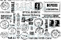 Rubber stamp mail art