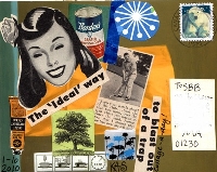 Collage style--mail art envelope!