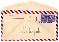 Post Card PenPals and Envelope Suprize