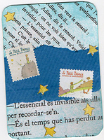 AES: Recycled Book Page ATC