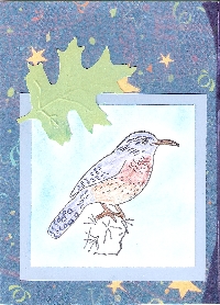 RSC: Bird Stamped Card