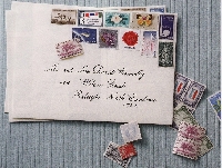 5+ Postage Stamps on an Envelope