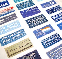 Airmail labels swap (1 per country)