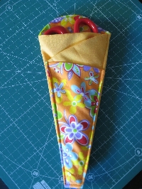 Folded Fabric Scissor Holder....International