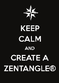 Zentangle - I ATC (international)
