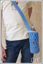 May Crocheting Chicks Water Bottle Holder