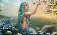 Mystical Sparkly Mermaid ATC