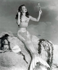 Vintage Sparkly Mermaid ATC
