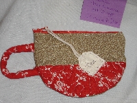 handmade zipper pouch with a surprise inside swap