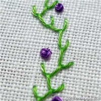Embroidery Lessons - Feather Stitch