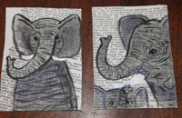 Book Page ATCS Elephant theme.  1st in series