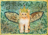 Cat and Kittens ATC