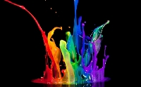 Rainbow of Colors Flower ATC series-Purple