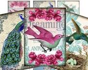 Vintage ATC with a Bird...and a twist!