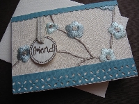HM - Blue and Brown Card w/phrases