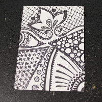 Hand Drawn Painted - Zentangles