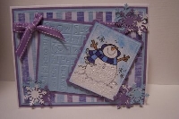 HM Snowman Christmas Card