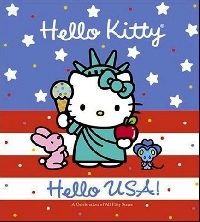 Patriotic Hello Kitty ATC