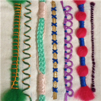Embroidery Lessons - Couching Stitch