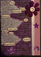 Book ATC series #2-Altered Text book page ATC 