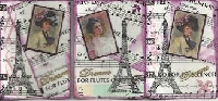 SHEET MUSIC ATC with a CLOCK! USA only