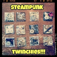 3 Tim Holtz/ Steampunk Styled Twinchies