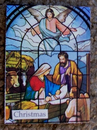 Recycle Christmas card as postcard #18 - Nativity