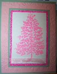 Think Pink Handmade Card