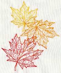 NFS: Hand Embroidered Fall Towel