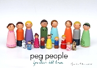 Wooden Peg People #6