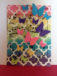 SHEET MUSIC ATC with a BUTTERFLY! 