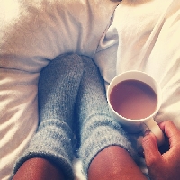 I Heart Comfy Cozy Socks & Coffee