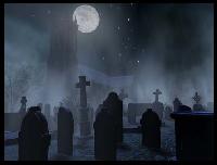 Halloween Card---Graveyard/Cemetery