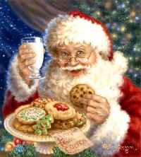Christmas card scavenger hunt - Santa Claus