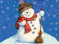 Christmas card scavenger hunt - Snowman