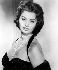 Sophia Loren ATC Swap - Black & White Photo
