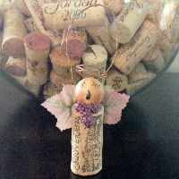Wine Cork Angel Ornament