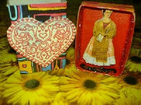 Frida Kahlo matchbox-shrine