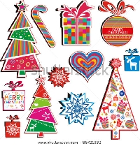 100 Christmas Stickers #1