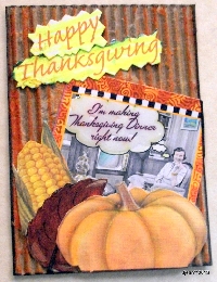 Art Journal Page - Thanksgiving Theme - U.S.A.