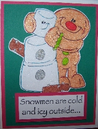 CQ: Snowman Hand Made Card - INT
